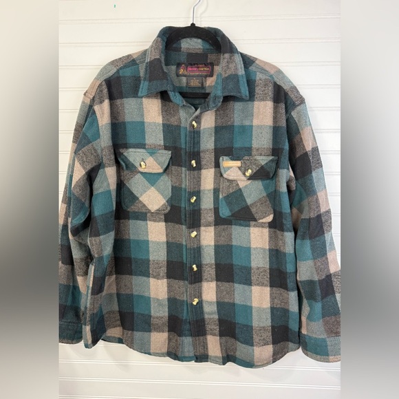 Hickory Shirt Co. men’s XL plaid button down long sleeve heavy duty work shirt - Picture 1 of 10